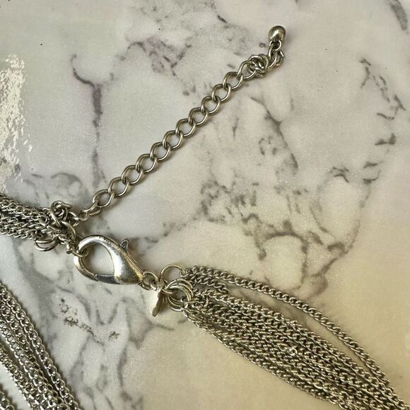 Premier Designs silver/gold tone chain link necklace - Picture 5 of 9